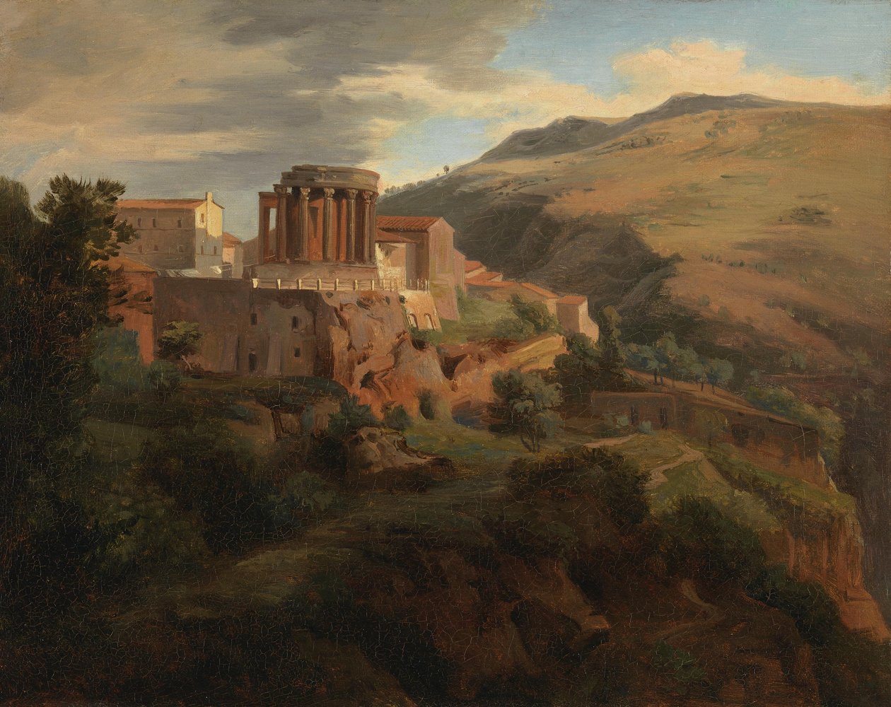 Tivoli com o Templo de Vesta de Johann Wilhelm Schirmer