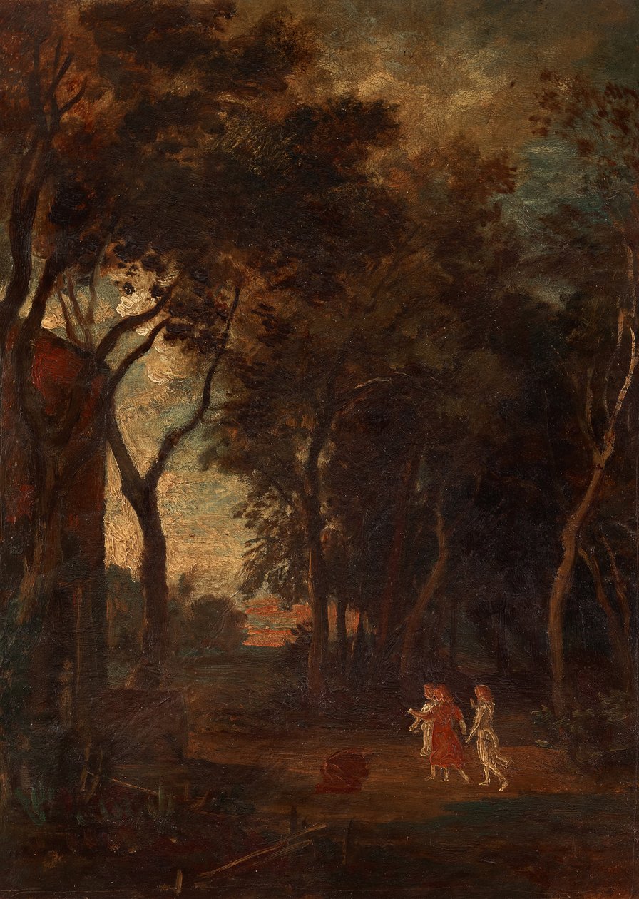 Promessa no bosque de Mamre de Johann Wilhelm Schirmer