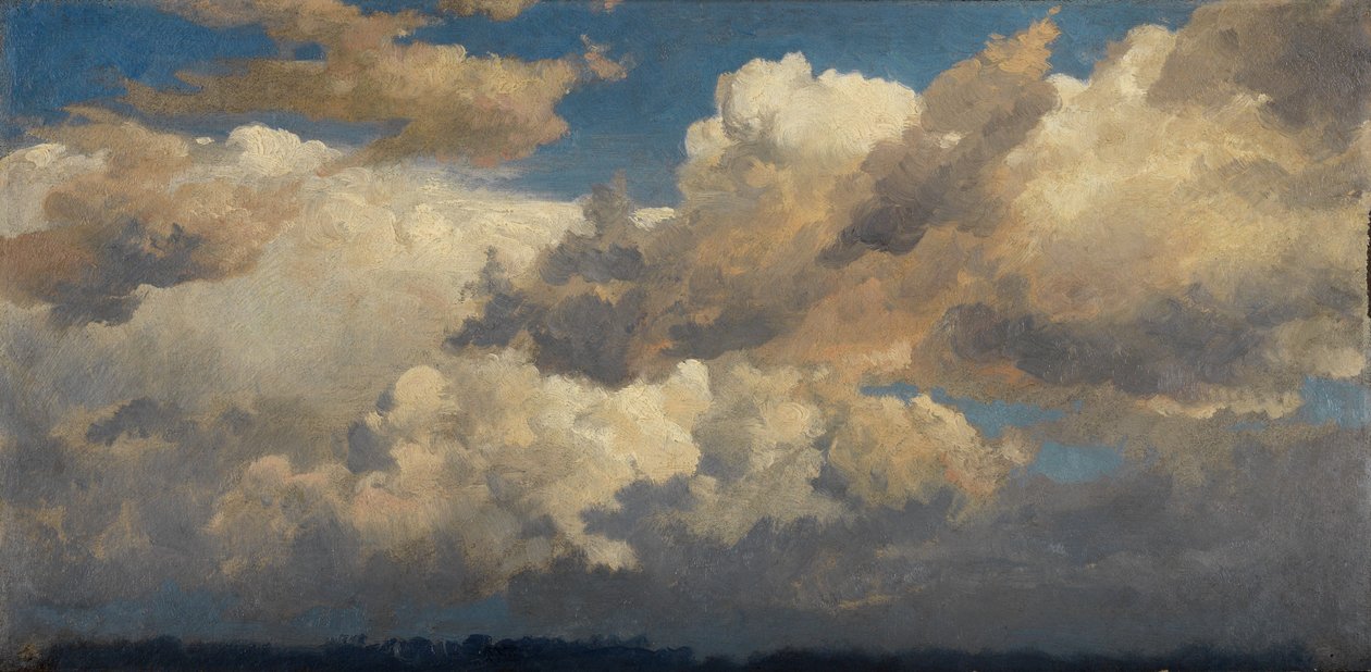 Estudo sobre as nuvens de Johann Wilhelm Schirmer