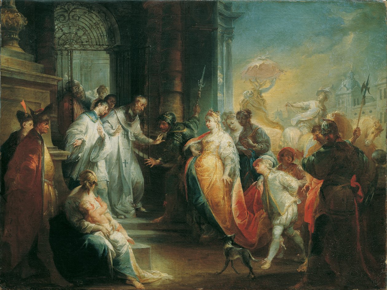 A Rejeição da Imperatriz Eudoxia por São João Crisóstomo de Johann Wolfgang Baumgartner
