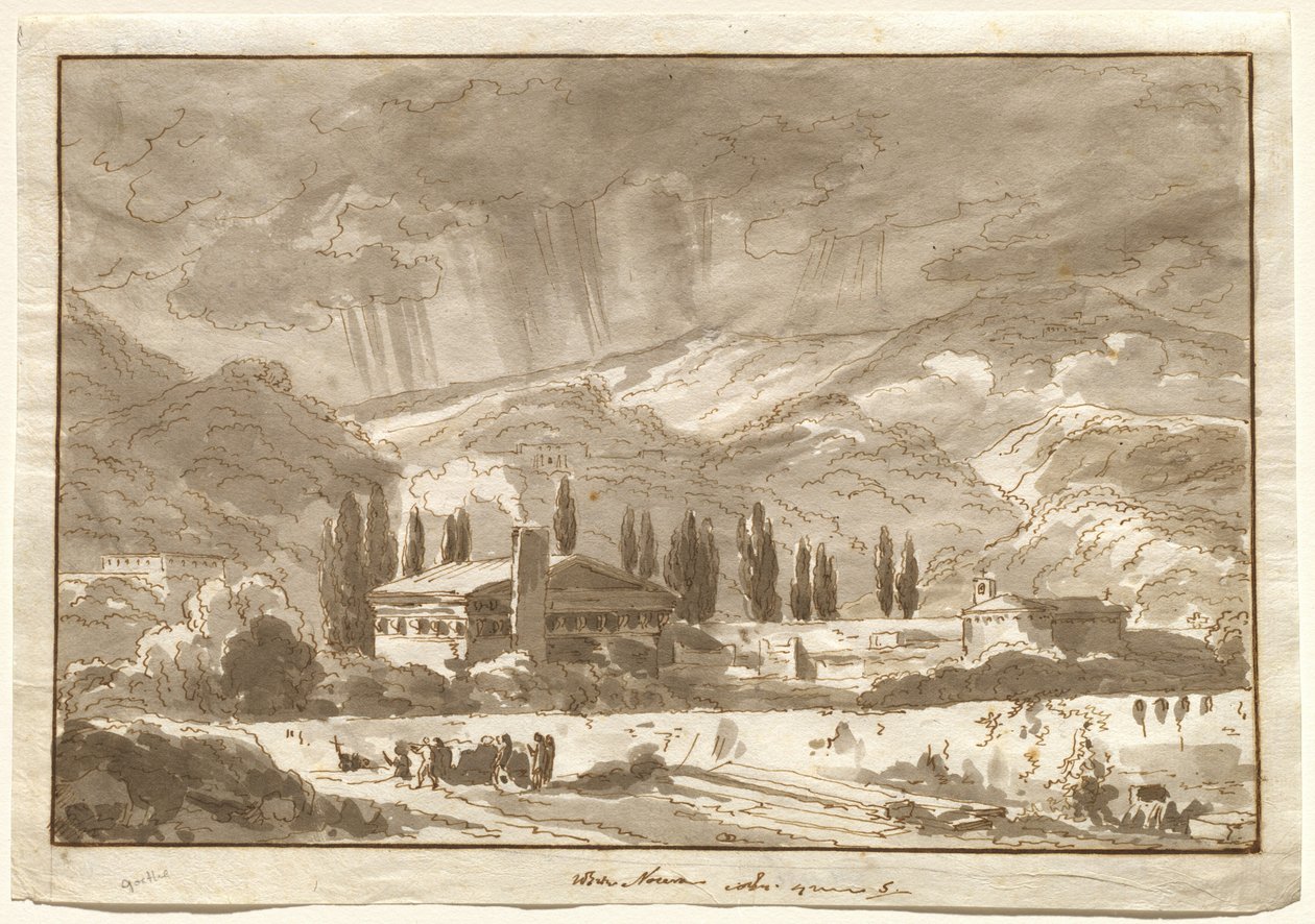 Uma tempestade sobre as montanhas perto de Nocera de Johann Wolfgang von Goethe