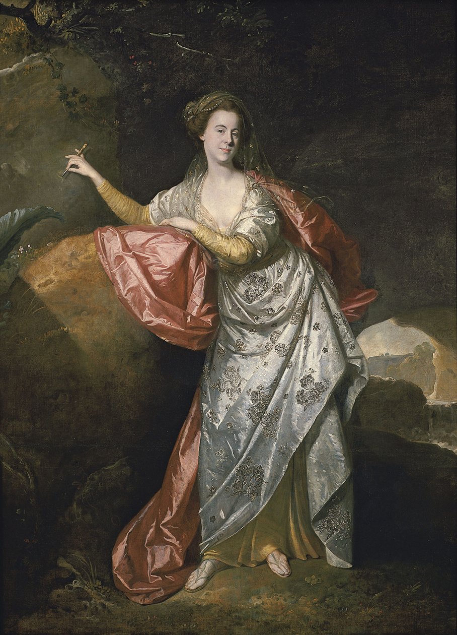 Ann Cargill nee Brown como Miranda em A Tempestade de Shakespeare. Londres, Teatro Covent Garden de Johann Zoffani