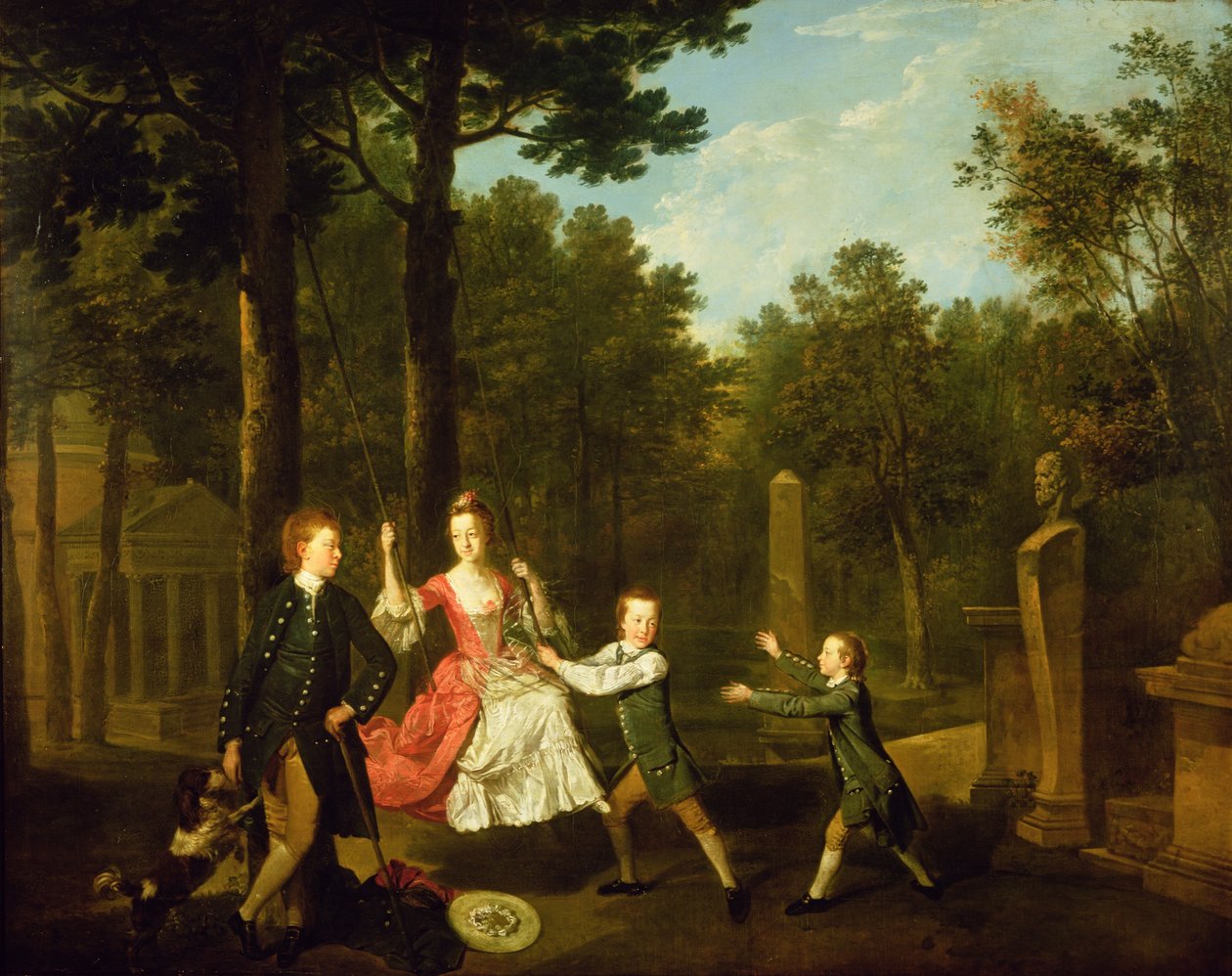 Os filhos do 4º Duque de Devonshire (óleo sobre tela) de Johann Zoffany