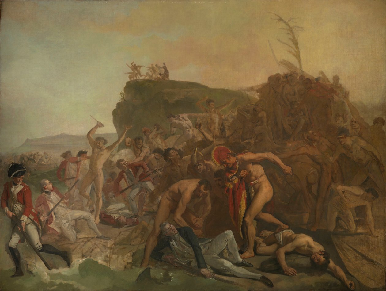 A morte do capitão James Cook de Johann Zoffany