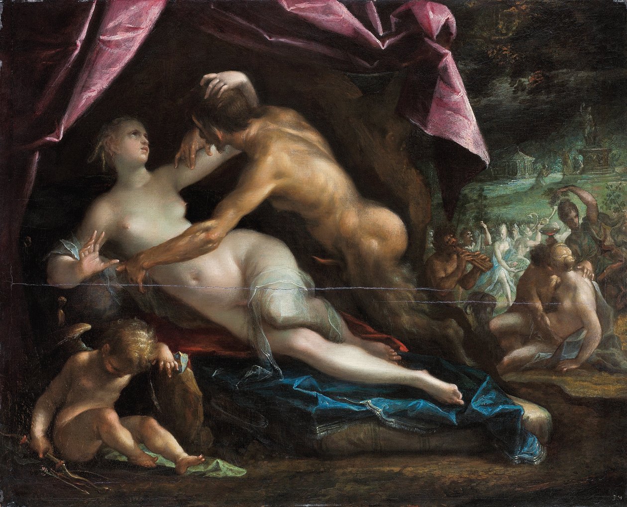 Pan e Selene de Johann or Hans von Aachen