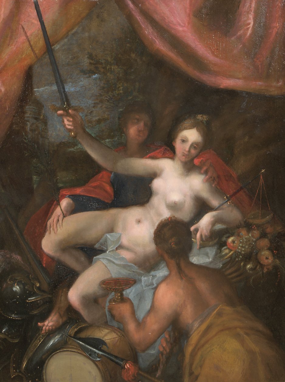 Personificação de Pax de Johann or Hans von Aachen