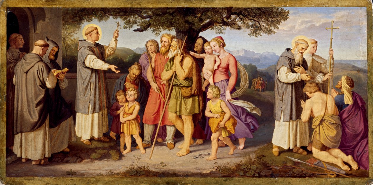 O Sermão de São Bonifácio entre os frísios de Johann von Schraudolph