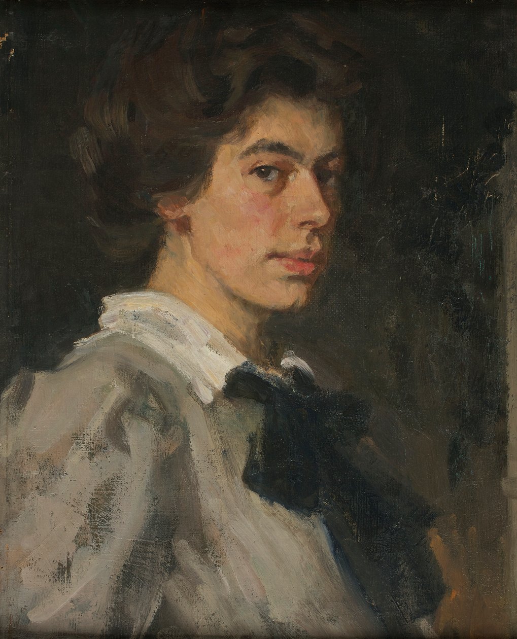 Retrato da juventude - Auto-retrato de Johanna Kampmann Freund