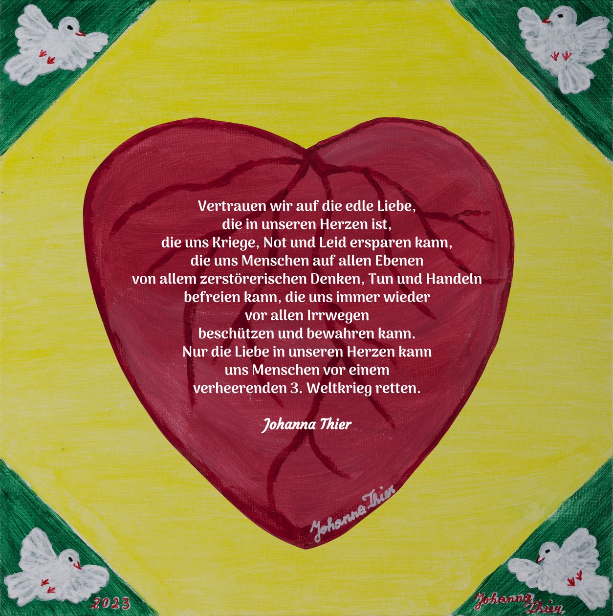 A Mensagem de Paz de Rosental para a Paz Mundial - Versão 2 de Johanna Thier