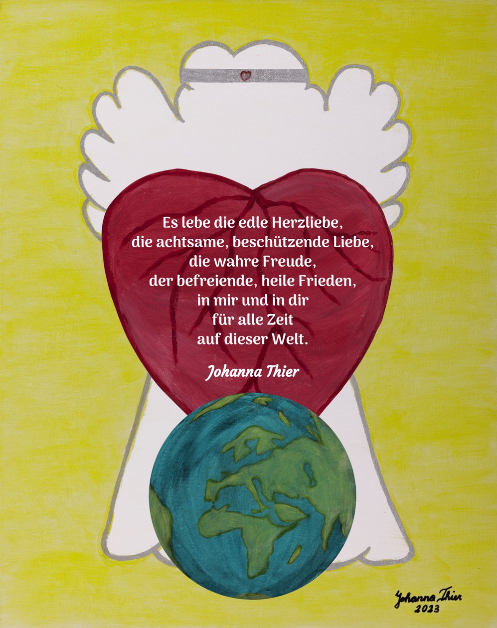 Anjo do amor do coração de Johanna Thier
