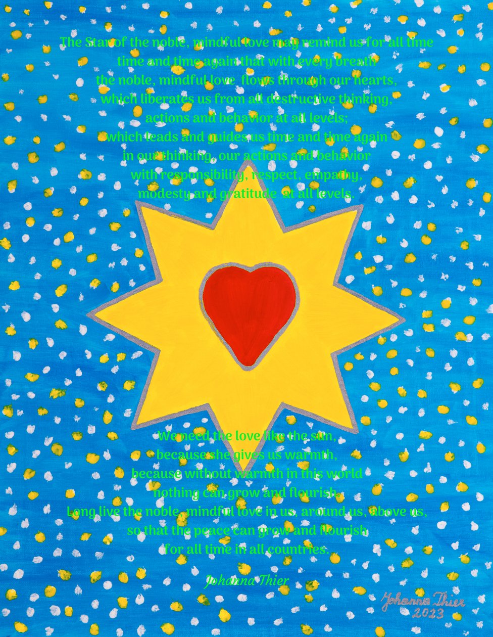 A Estrela do Amor nobre e atento de Johanna Thier