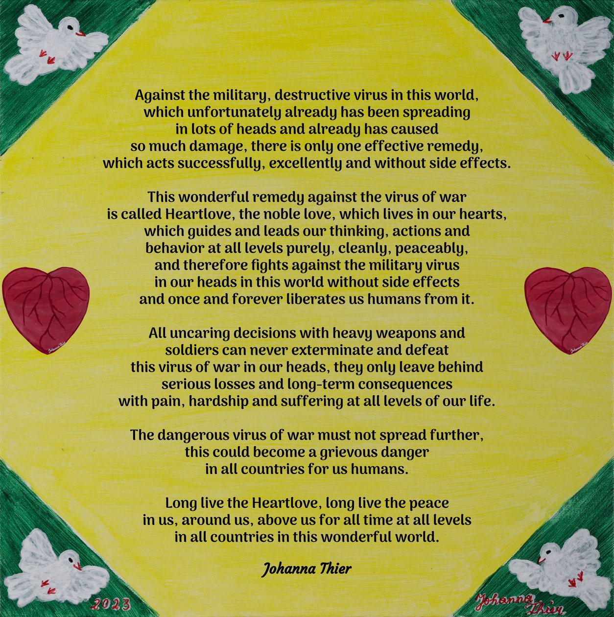 A maravilha do amor do coração de Johanna Thier