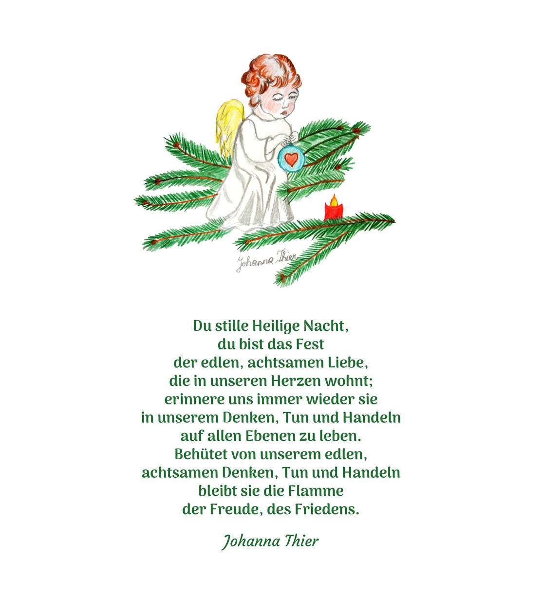 Anjo de Natal de Johanna Thier