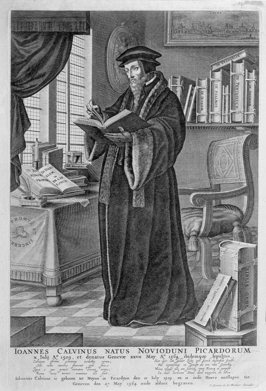 João Calvino (1509-64) de Johannes and Mortier, Cornelis Covens