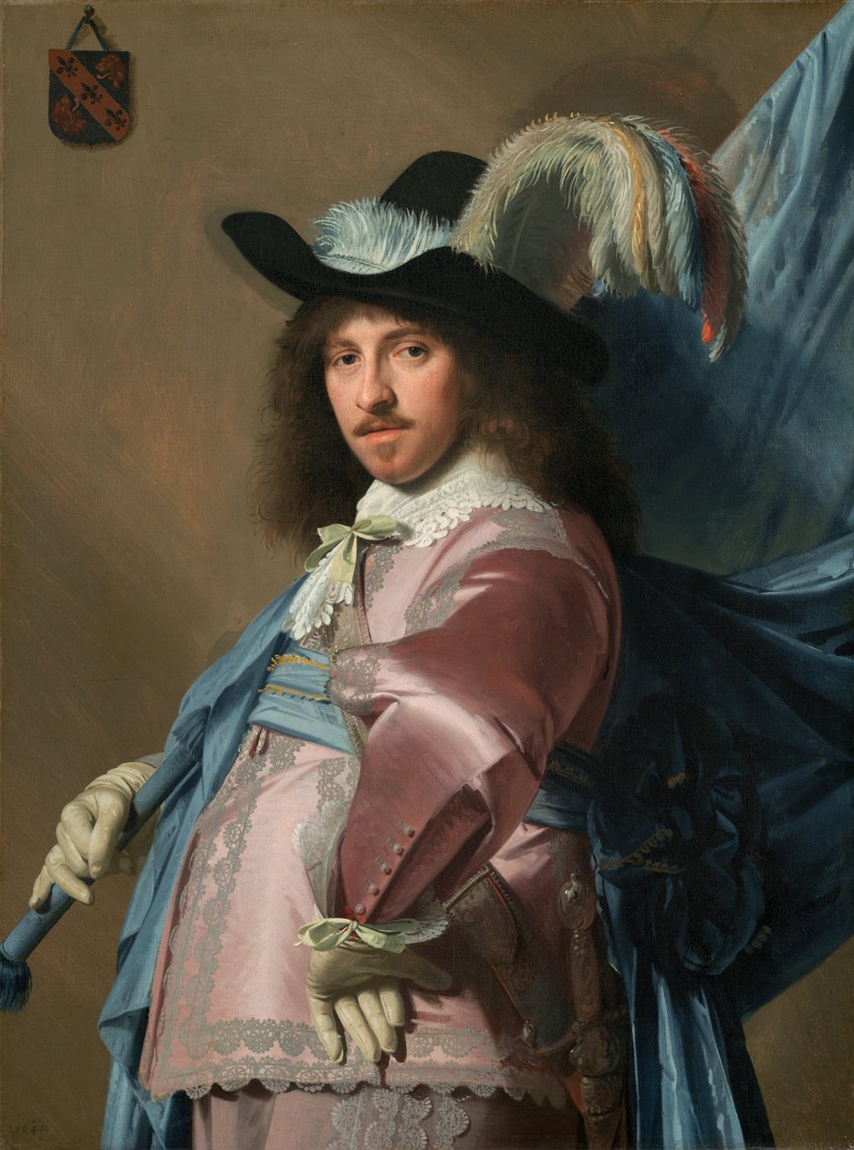 Andries Stilte como um portador padrão de Johannes Cornelisz. Verspronck