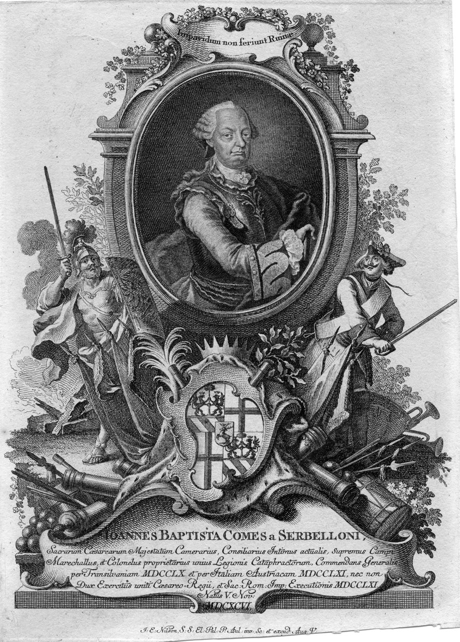 Johann Baptist Serbelloni (1696-1778) de Johannes Esaias Nilson