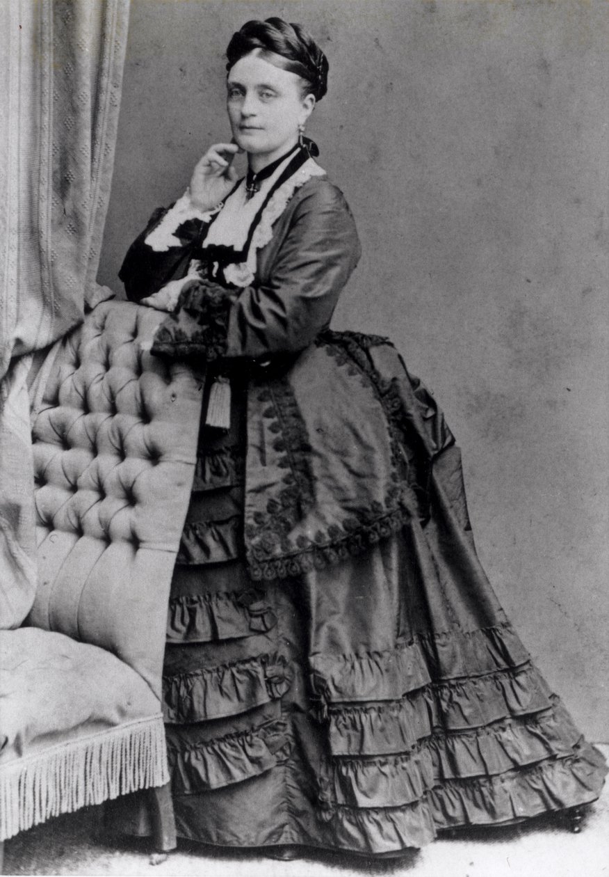 Retrato de Clara Schumann (foto bw) de Johannes Lodewijk De Lavieter