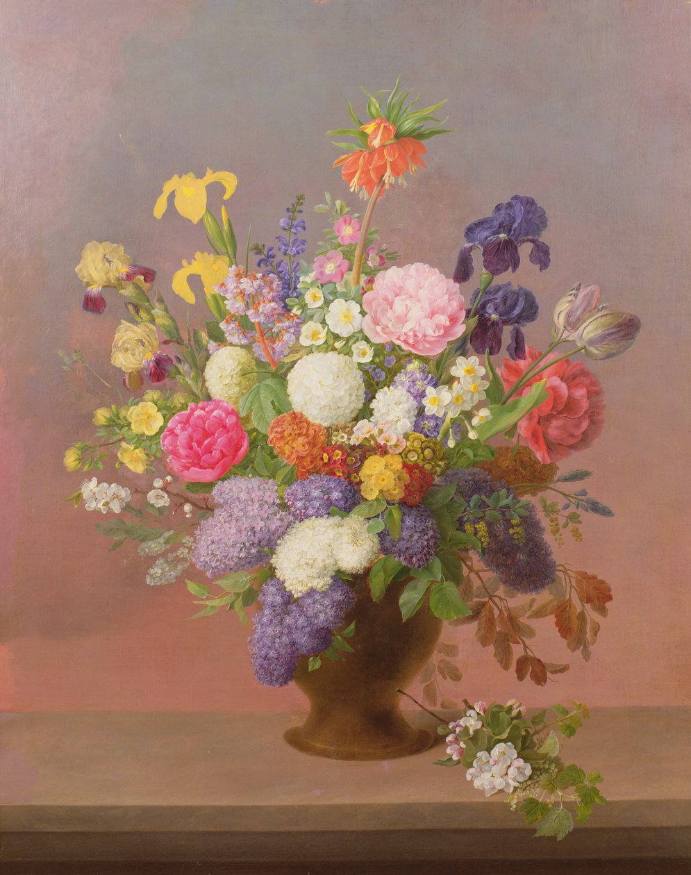Flores da Primavera em um vaso de Johannes Ludwig Camradt