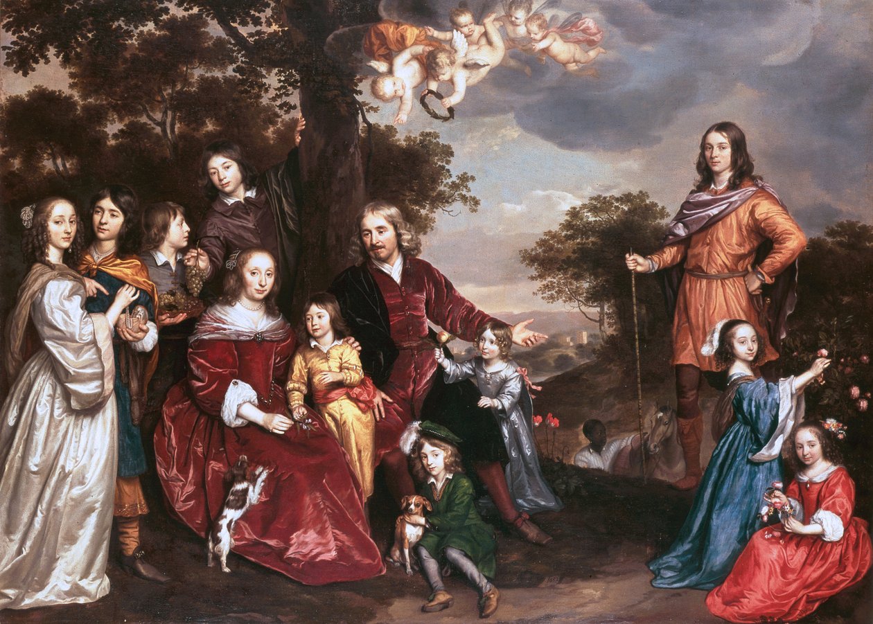 Willem van den Kerckhoven e Família de Johannes Mytens