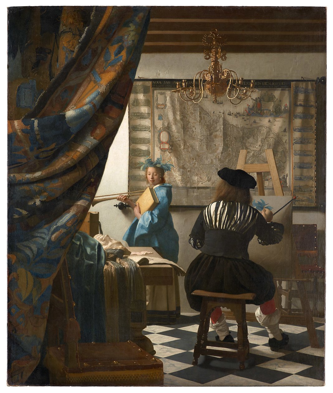 A alegoria da pintura de Jan Vermeer van Delft