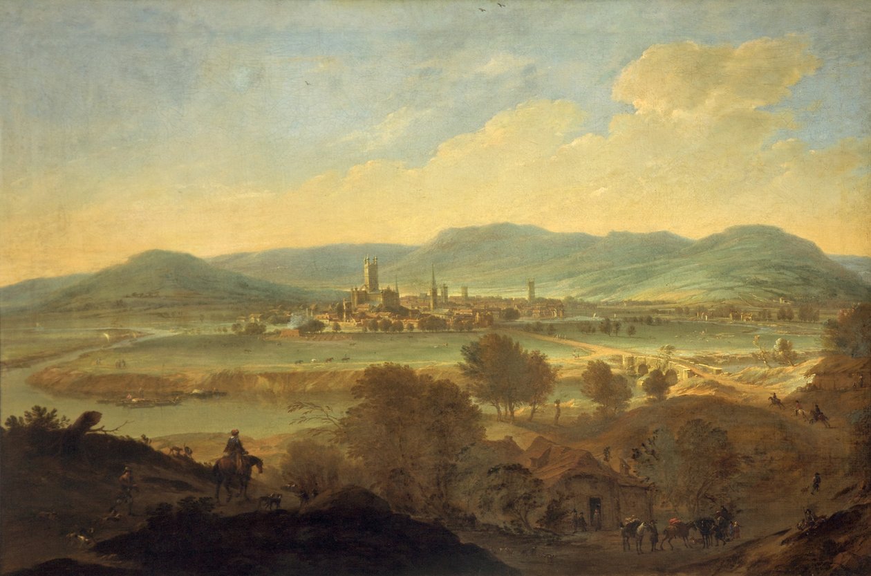 Vista de Gloucester do noroeste, c.1675-85 de Johannes Vorsterman
