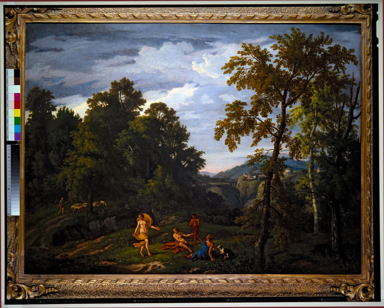Paisagem com figuras clássicas (pintura) de Johannes (1646 c.1726) Glauber