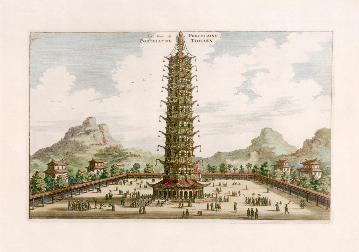 A Torre de Porcelana de Johannes (after) Nieuhof