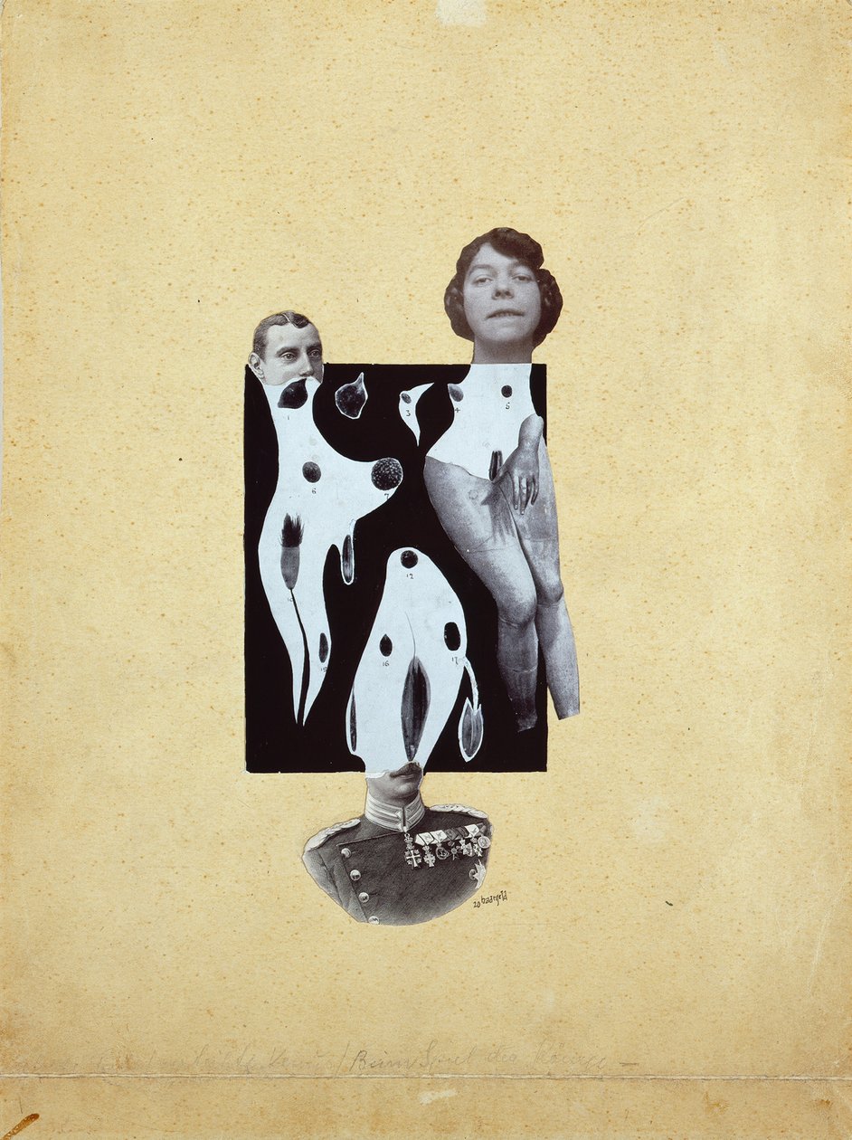 Vénus no Jogo dos Reis - Johannes Theodor Baargeld (Zentrodada) (1892-1927). Colagem de Johannes Baargeld