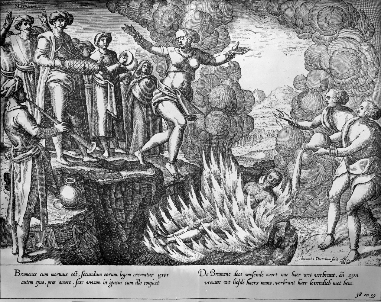 Sati de Johannes Baptista van the Younger Doetechum