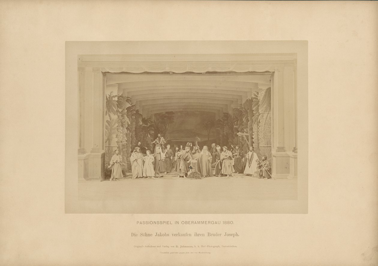 Paixão de Ober-Ammergau - Os filhos de Jacó vendem seu irmão José de Johannes Bernhard