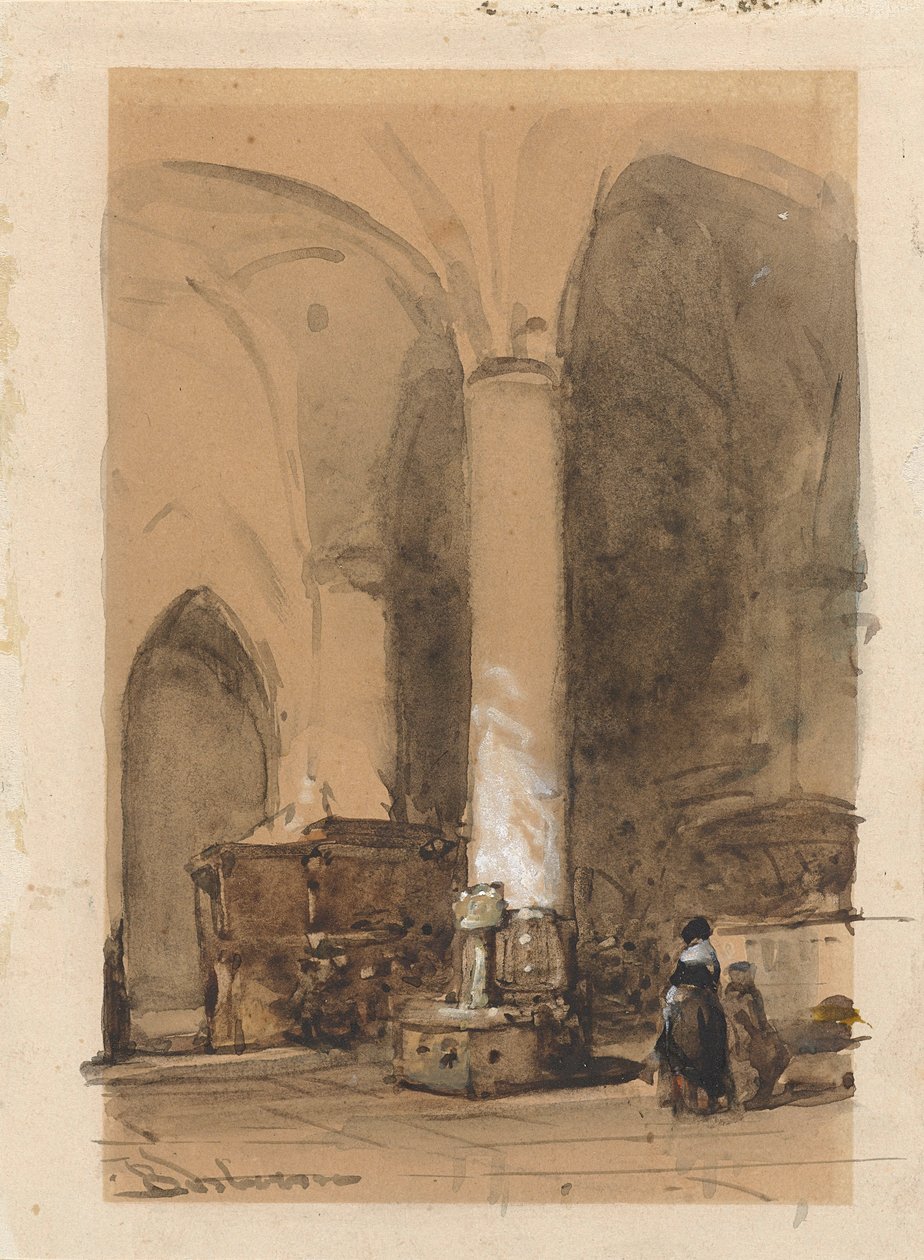 Interior da Igreja de Hattem de Johannes Bosboom