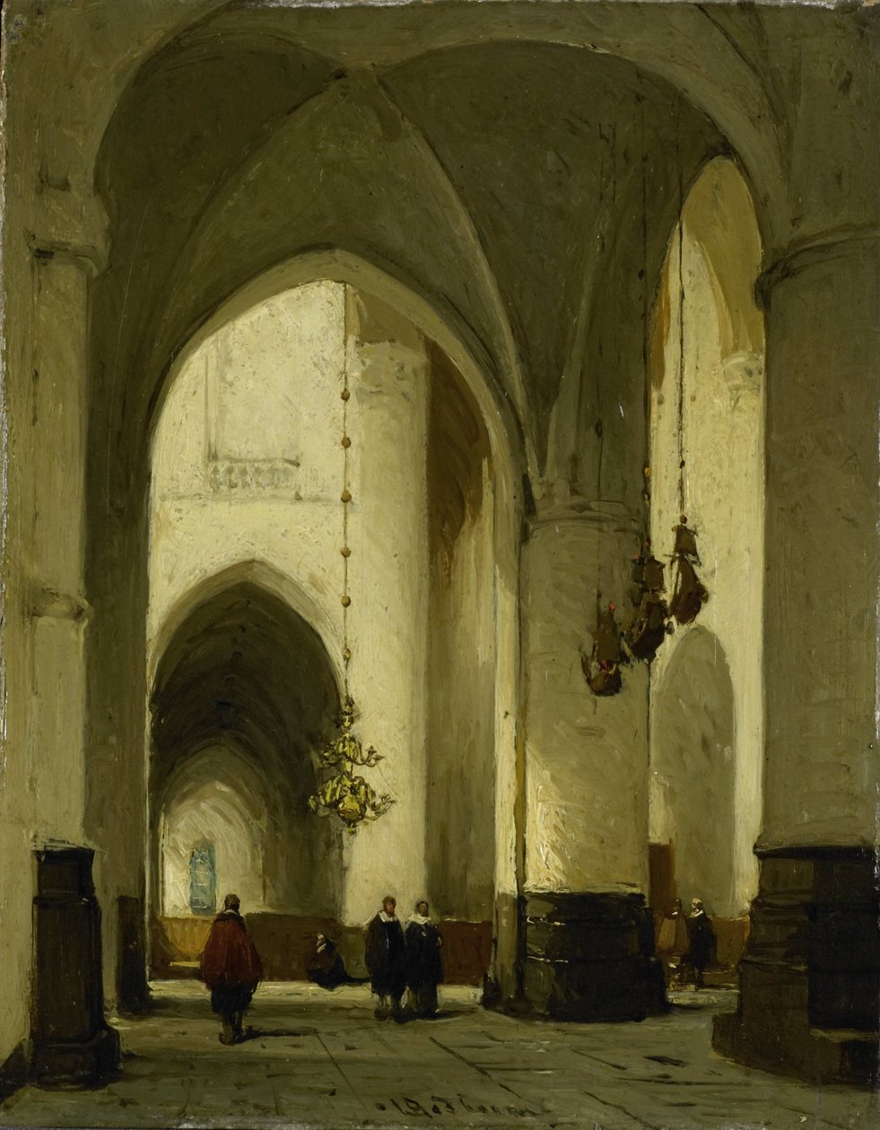 Interior da Igreja de São Bavo em Haarlem de Johannes Bosboom