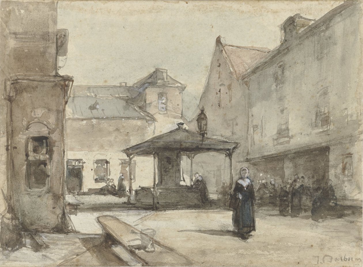 Praça da cidade de Johannes Bosboom