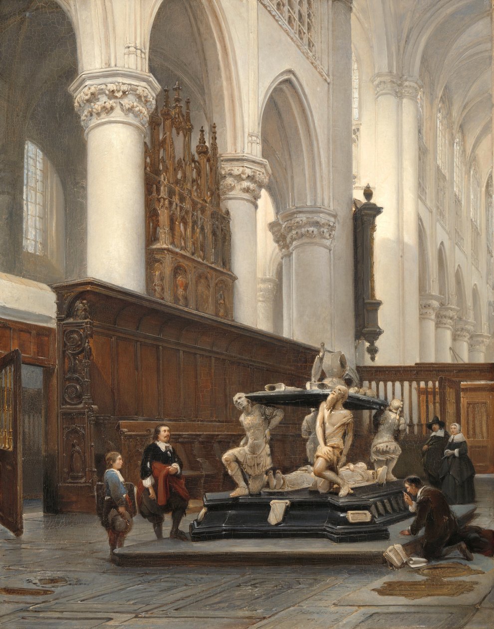 O Coro do O.L.-Vrouwekerk em Breda com o Túmulo de Engelbert II de Nassau
O Coro da Igreja de Nossa Senhora em Breda com o Túmulo de Engelbert II de Nassau de Johannes Bosboom