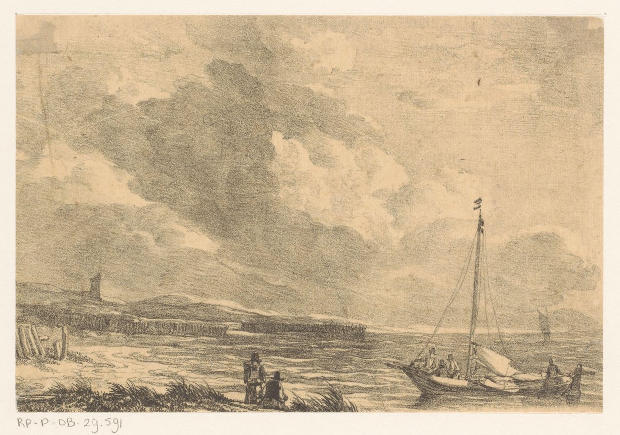 Pântanos de veleiro de Johannes Christiaan Schotel