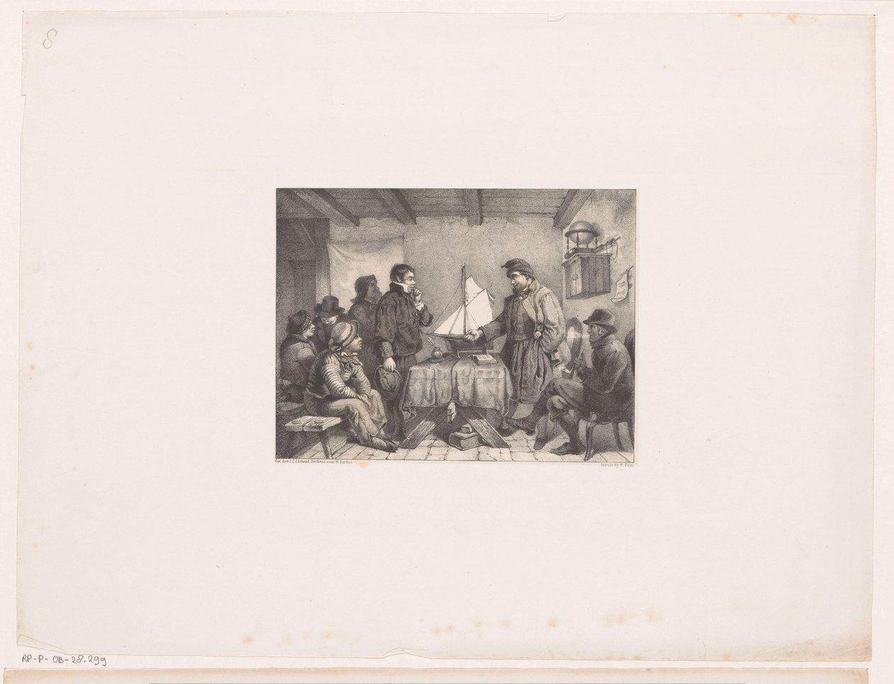 Pagamento de rapazes do navio de Johannes Christiaan d