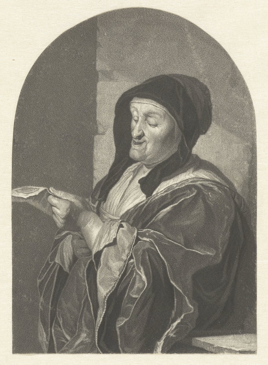 Mulher velha cantora de Johannes Cornelis Mertens