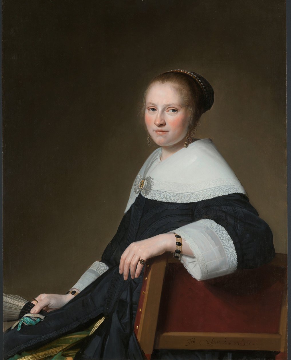 Retrato de Maria van Strijp Maria van Strijp (1627-1707), esposa de Eduard Wallis de Johannes Cornelisz. Verspronck