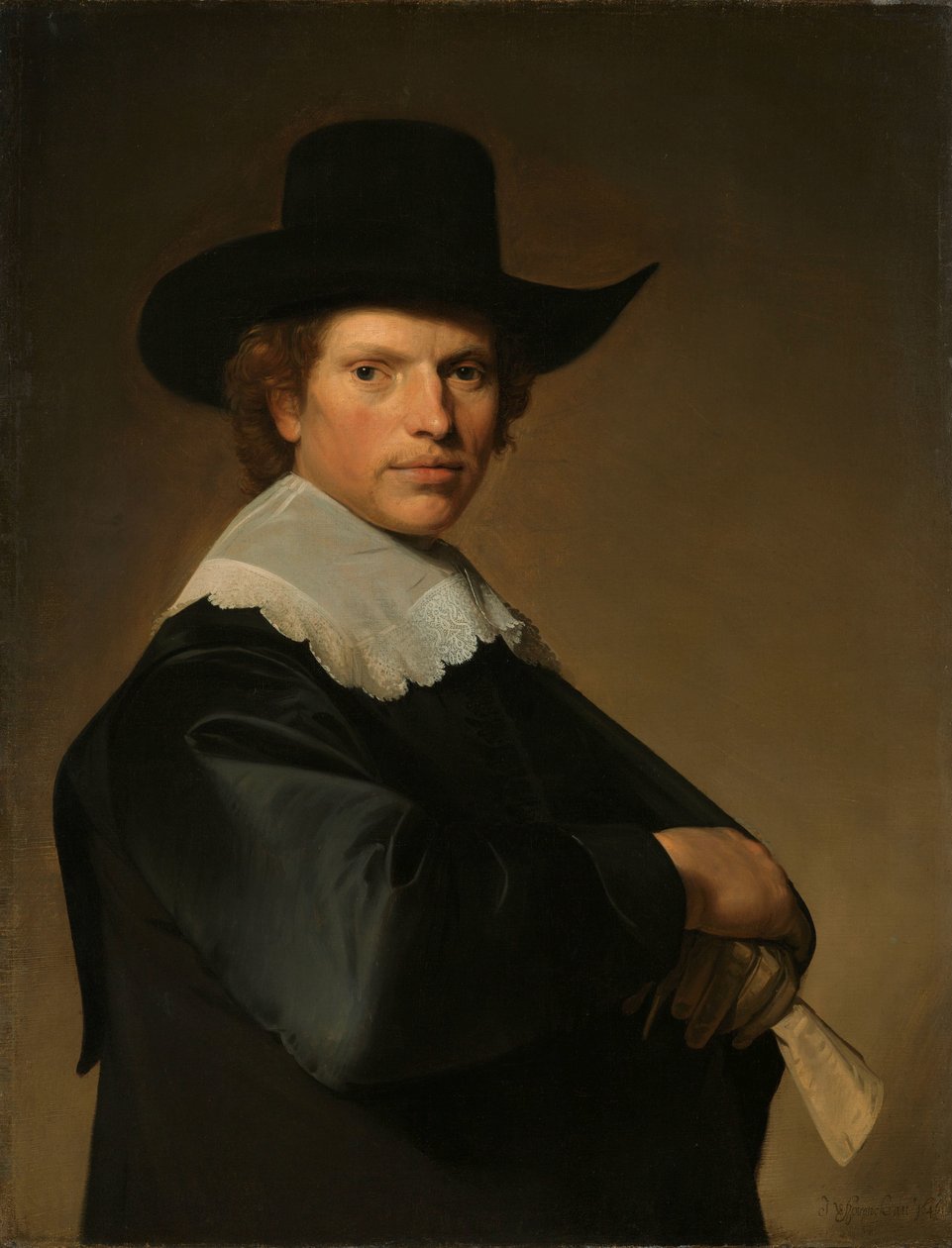 Retrato de um homem de Johannes Cornelisz. Verspronck