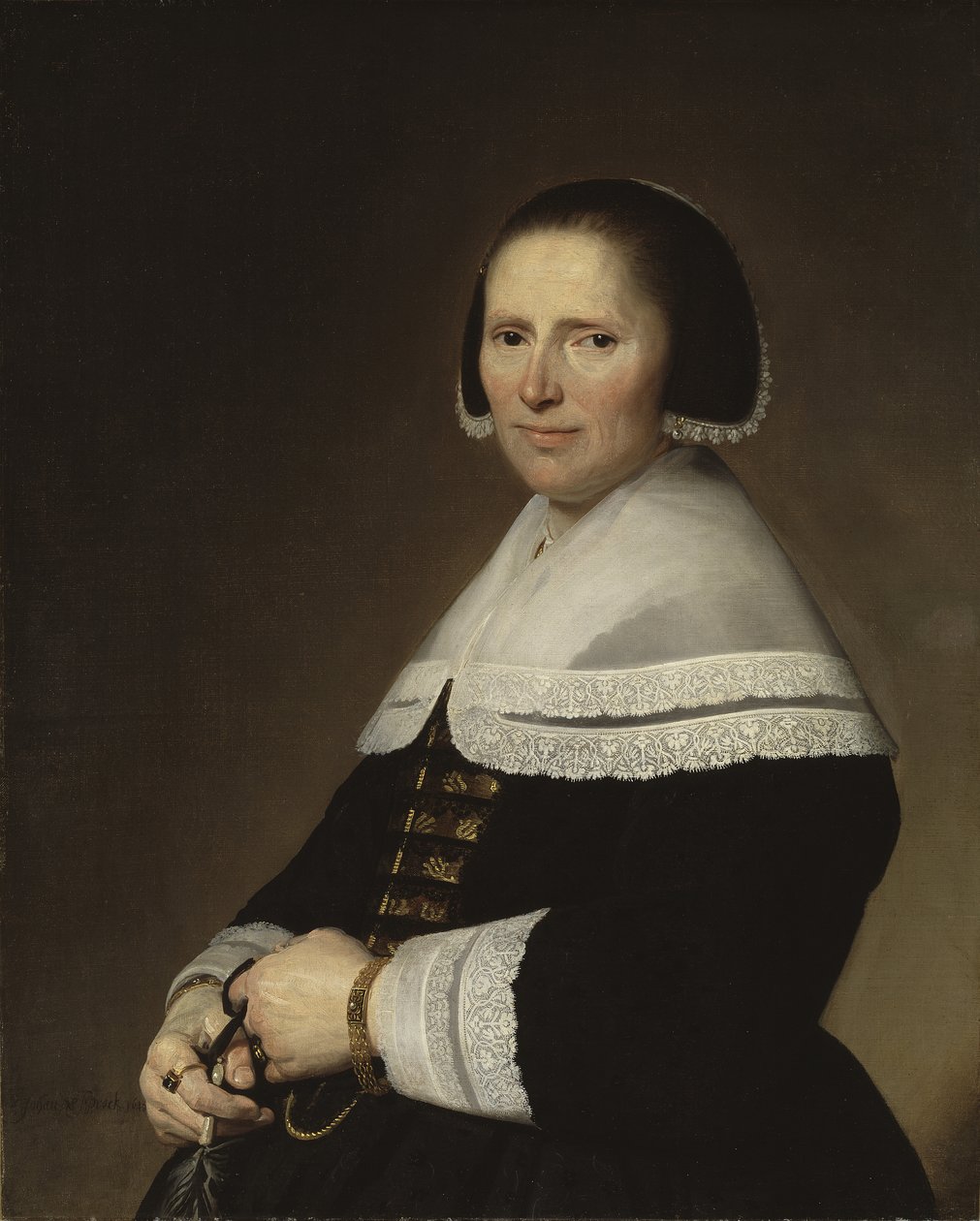 Retrato de uma mulher, 1648 de Johannes Cornelisz. Verspronck