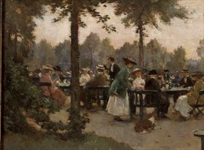 O jardim de chá perto do palácio Noordeinde de Johannes Evert Hendrik Akkeringa