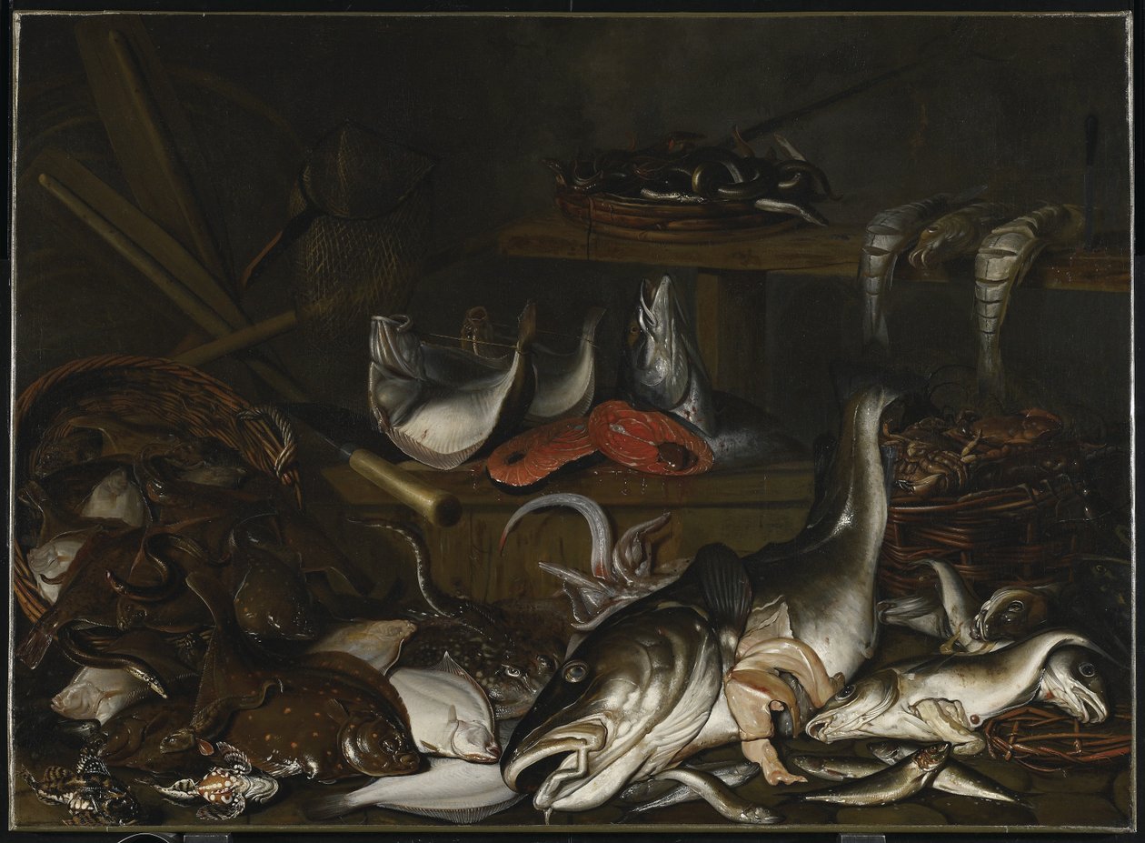 Ainda vida: peixe de Johannes Fabritius