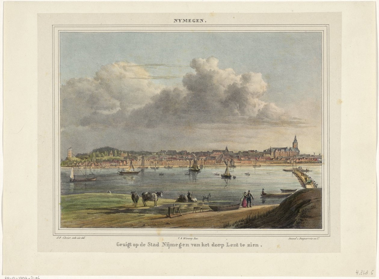 Vista de Nijmegen vista da Quaresma
Vista da cidade de Nijmegen da aldeia de Quaresma (título sobre o objecto)
Nymegen. (título sobre o objecto) de Johannes Franciscus Christ