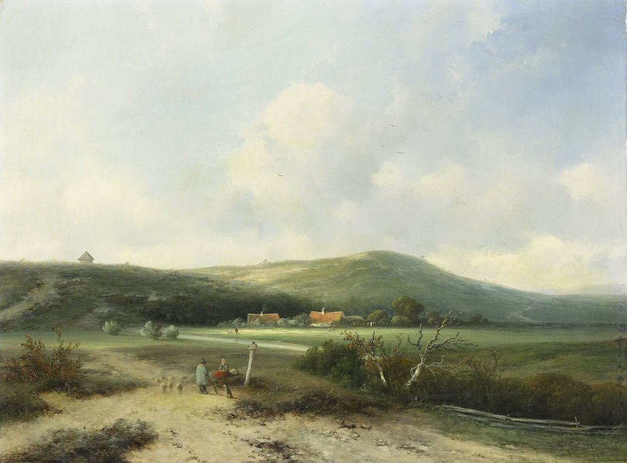 Vista nas Dunas de Johannes Franciscus Hoppenbrouwers