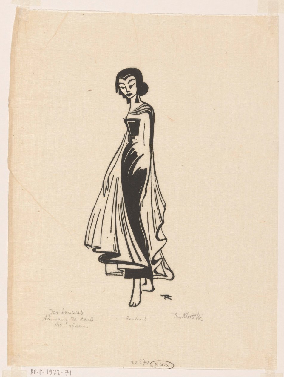 Início da dança, ascendente (título original sobre o objecto)
Dançarino javanês (título original da série sobre o objecto) de Johannes Frederik Engelbert ten Klooster (signed by artist)