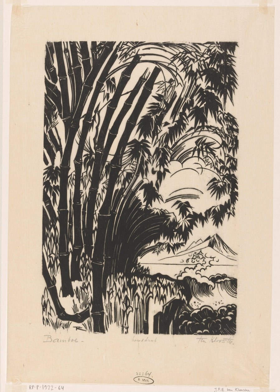 Bamboe (título original sobre o objecto) de Johannes Frederik Engelbert ten Klooster (signed by artist)