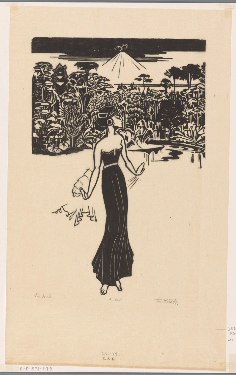 Danseres (título original sobre o objecto) de Johannes Frederik Engelbert ten Klooster (signed by artist)