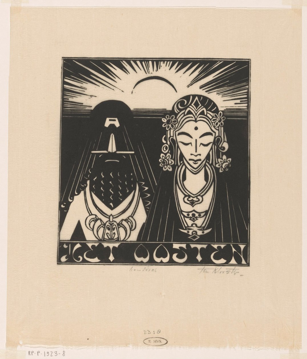 O Oriente (título original sobre o objecto) de Johannes Frederik Engelbert ten Klooster (signed by artist)