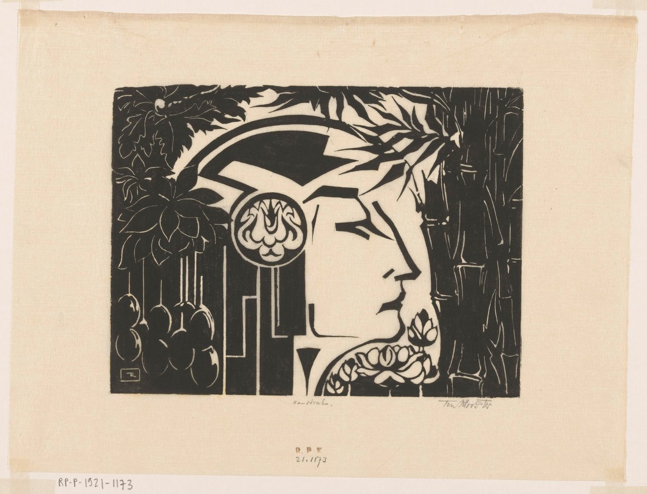 mulher da Malásia (título original) de Johannes Frederik Engelbert ten Klooster (signed by artist)