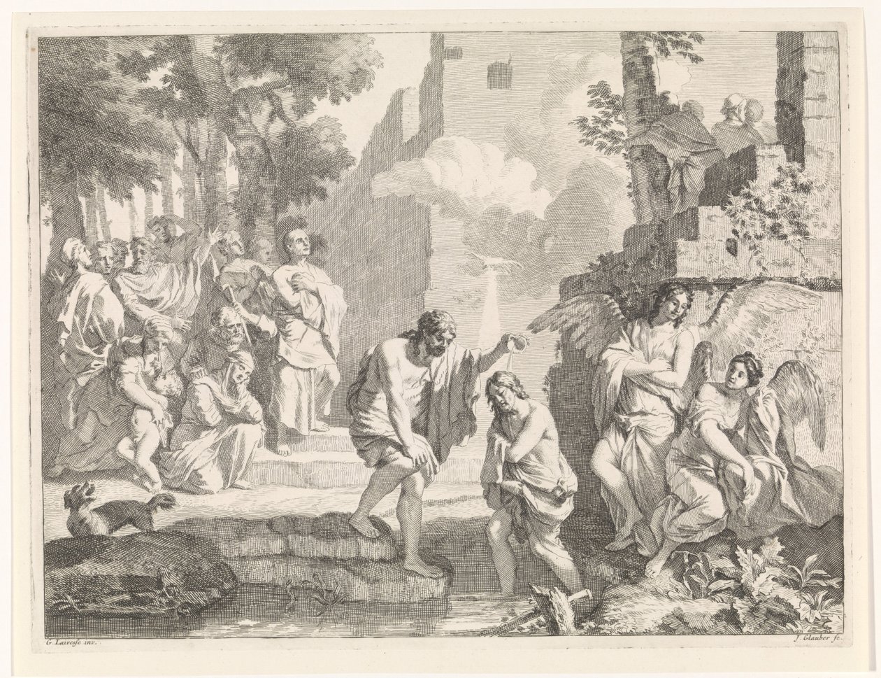 Baptismo de Cristo
Representações bíblicas, mitológicas e alegóricas (título da série) de Johannes Glauber